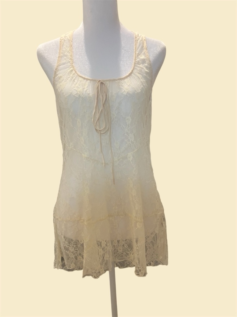 Sexy Babydoll for Women – Cream – One Size